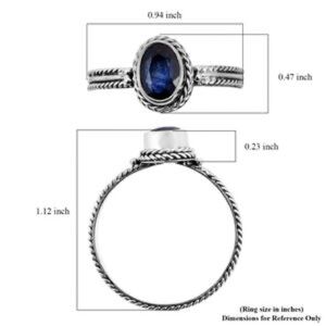 BALI LEGACY Madagascar‎ Blue Sapphire (DF) Solitaire Ring